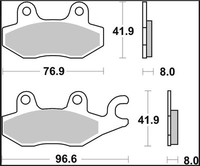 BRAKE PAD SA SINT FR/RR