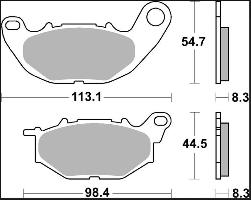 BRAKE PAD SR SINT FR