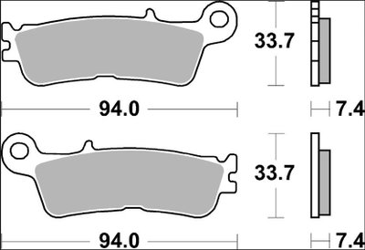 BRAKE PAD SD SINT FR