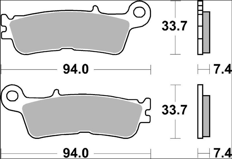 BRAKE PAD SD SINT FR