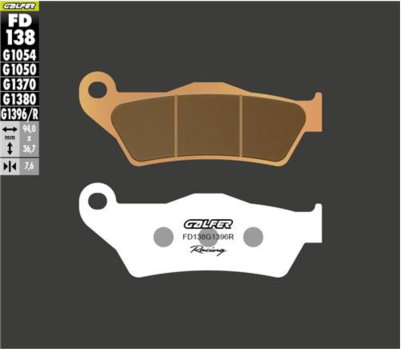 BRAKE PAD SINTERED RACING OFF