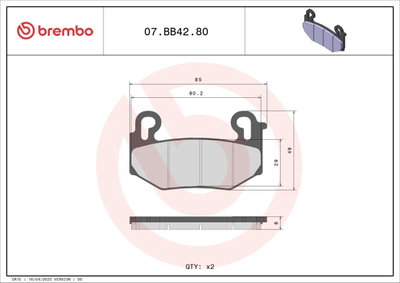 BRAKE PAD GE SINT FR