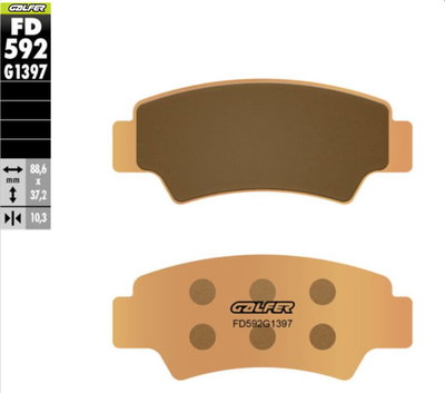 BRAKE PAD SINTERED RR