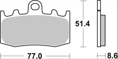 BRAKE PAD LA SINT FR