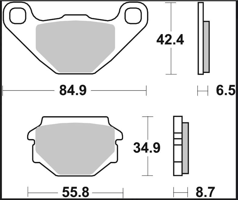 BRAKE PAD CC CAR/CER FR/RR