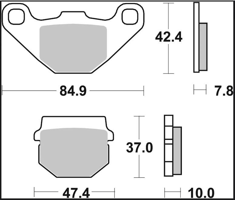 BRAKE PAD CC CAR/CER FR/RR