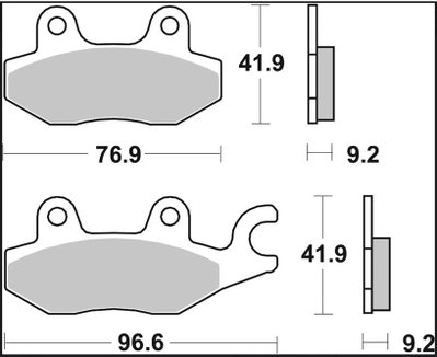 BRAKE PAD CC CAR/CER FR/RR
