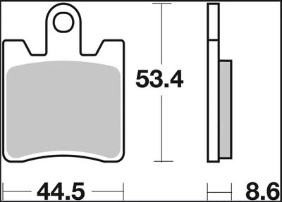 BRAKE PAD CC CAR/CER FR