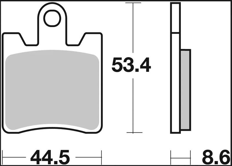 BRAKE PAD CC CAR/CER FR