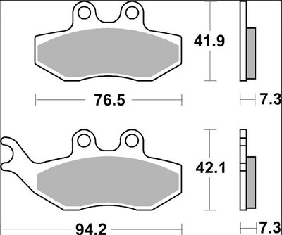 BRAKE PAD CC CAR/CER FR/RR