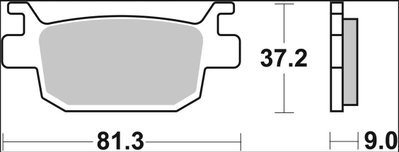 BRAKE PAD CC CAR/CER RR