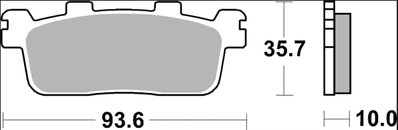 BRAKE PAD CC CAR/CER RR