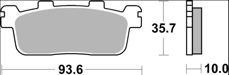 BRAKE PAD CC CAR/CER RR