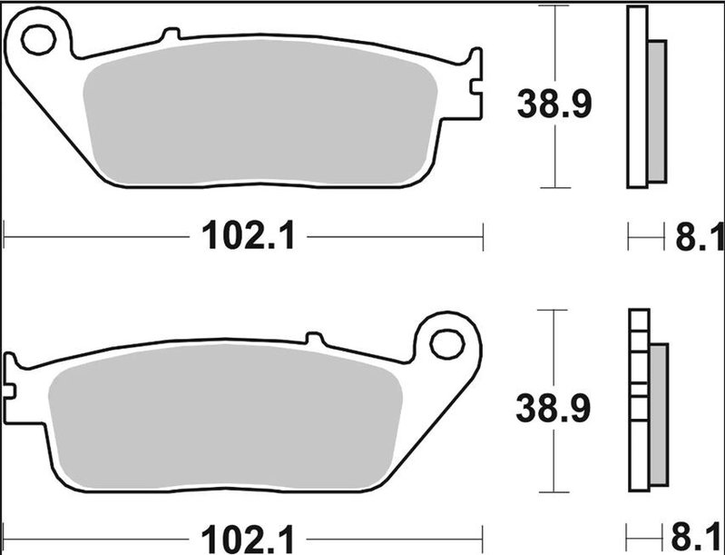 BRAKE PAD CC CAR/CER FR/RR