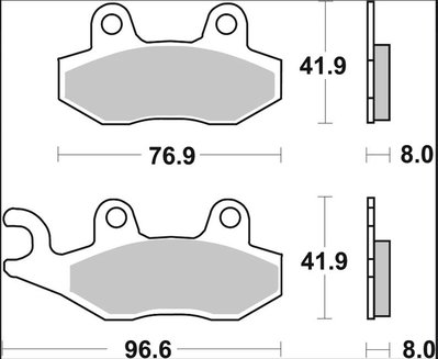 BRAKE PAD CC CAR/CER FR/RR