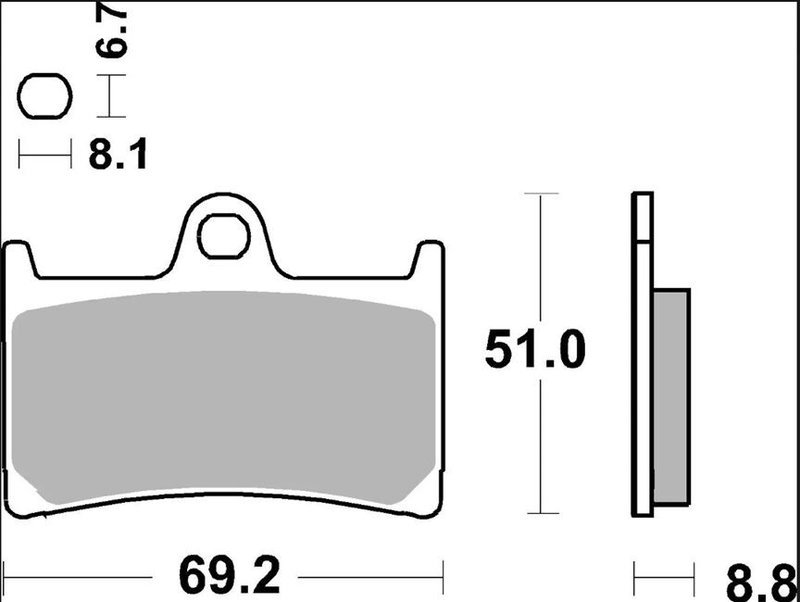 BRAKE PAD CC CAR/CER FR