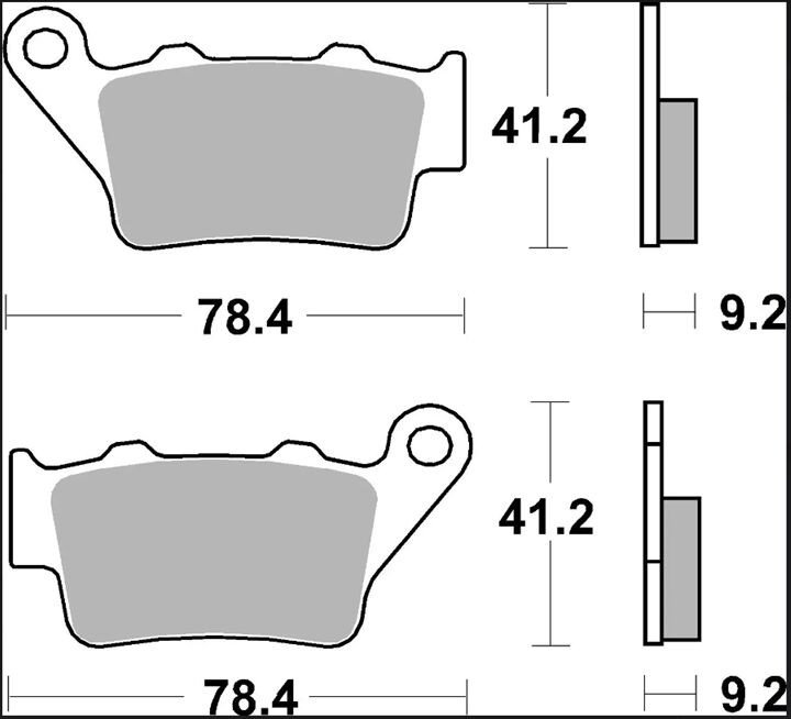 BRAKE PAD CC CAR/CER RR
