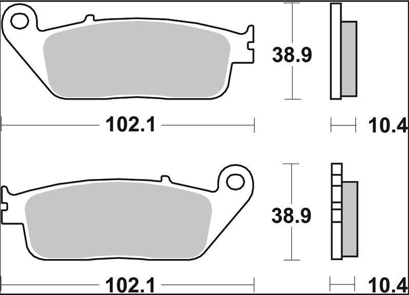 BRAKE PAD CC CAR/CER FR