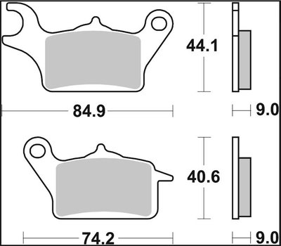 BRAKE PAD CC CAR/CER FR