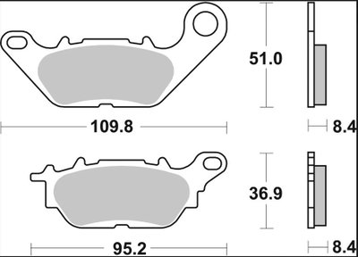 BRAKE PAD CC CAR/CER FR/RR