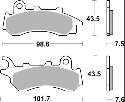 BRAKE PAD CC CAR/CER FR