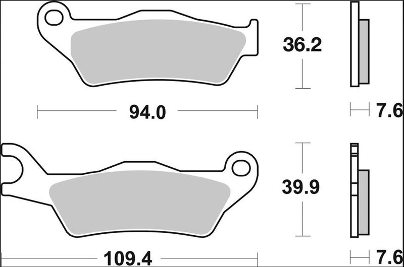 BRAKE PAD CC CAR/CER FR