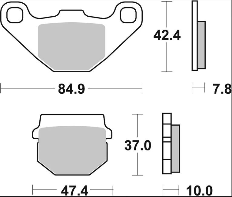 BRAKE PAD CC CAR/CER FR/RR