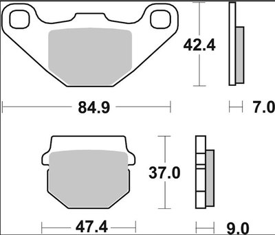 BRAKE PAD CC CAR/CER FR/RR