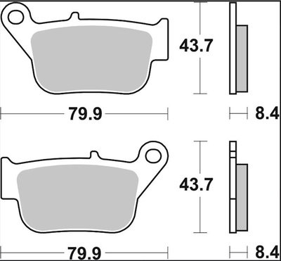 BRAKE PAD CC CAR/CER RR