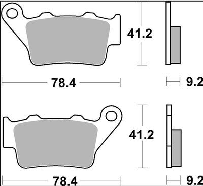 BRAKE PAD CC CAR/CER RR