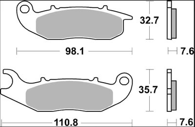 BRAKE PAD CC CAR/CER FR