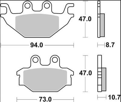 BRAKE PAD CC CAR/CER FR/RR