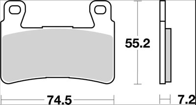 BRAKE PAD CC CAR/CER FR