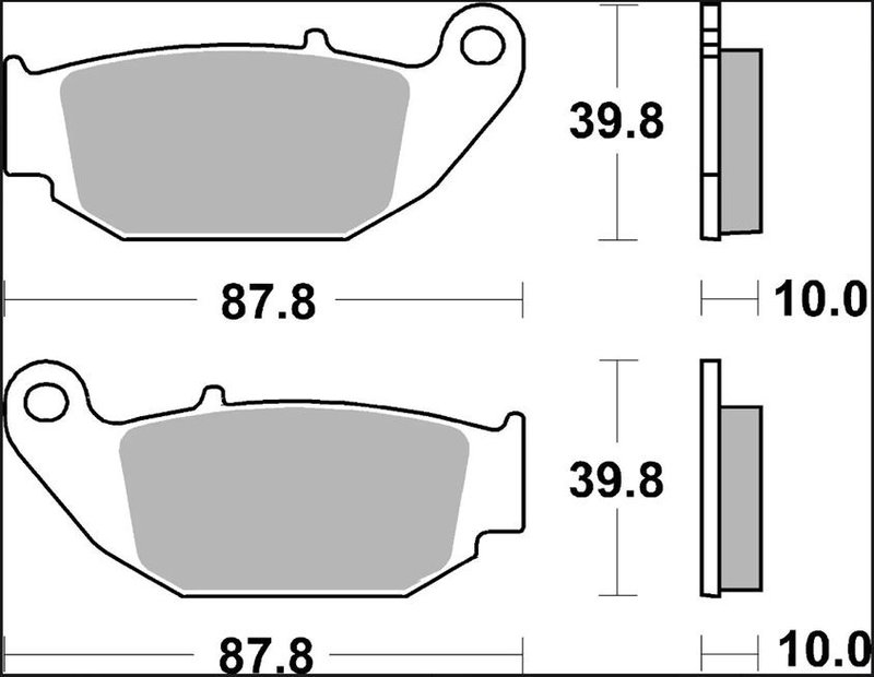 BRAKE PAD CC CAR/CER RR