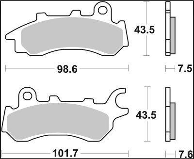 BRAKE PAD CC CAR/CER FR