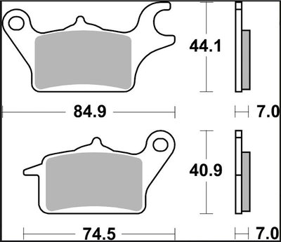 BRAKE PAD CC CAR/CER FR