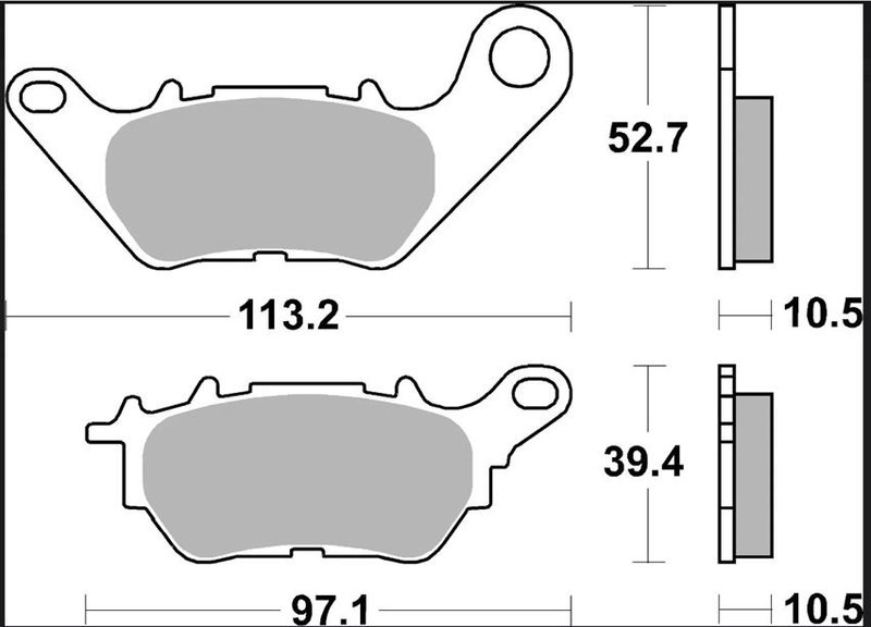 BRAKE PAD CC CAR/CER RR