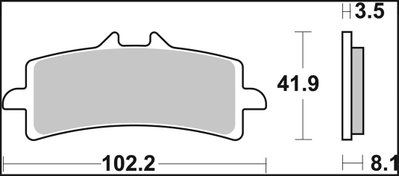 BRAKE PAD RC CAR/CER FR