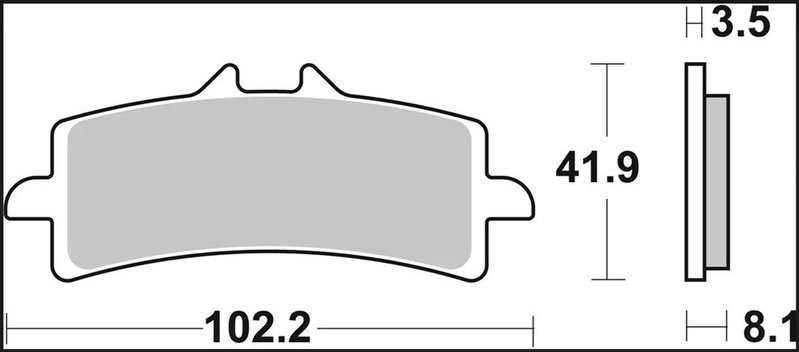 BRAKE PAD RC CAR/CER FR