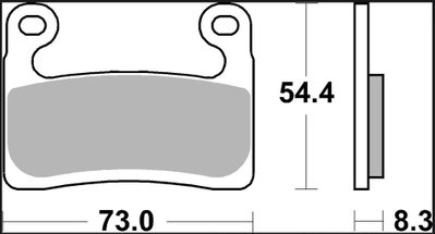 BRAKE PAD RC CAR/CER FR