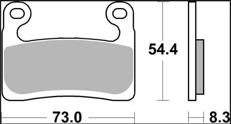 BRAKE PAD RC CAR/CER FR