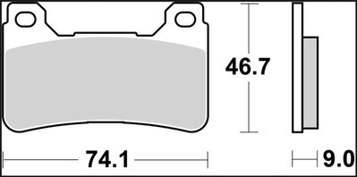 BRAKE PAD RC CAR/CER FR