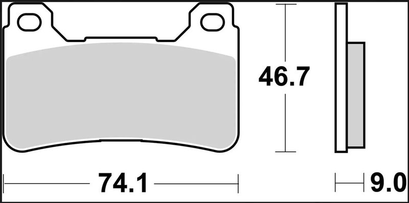 BRAKE PAD RC CAR/CER FR
