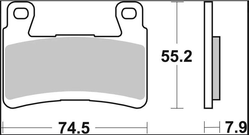 BRAKE PAD RC CAR/CER FR