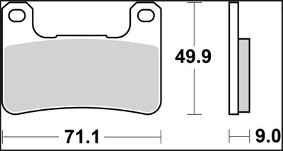 BRAKE PAD RC CAR/CER FR