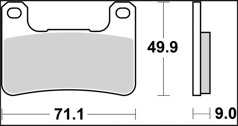 BRAKE PAD RC CAR/CER FR