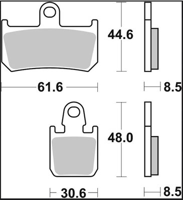 BRAKE PAD RC CAR/CER FR