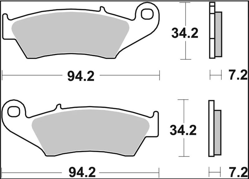 BRAKE PAD TT CAR/CER FR