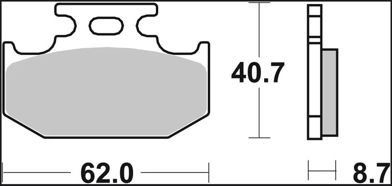 BRAKE PAD TT CAR/CER RR