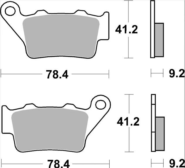 BRAKE PAD TT CAR/CER RR